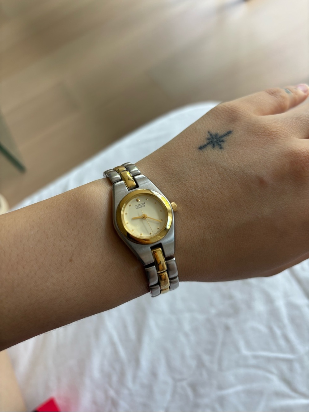 Citizen Ladies Two-Tone Silver and Gold Bracelet Watch